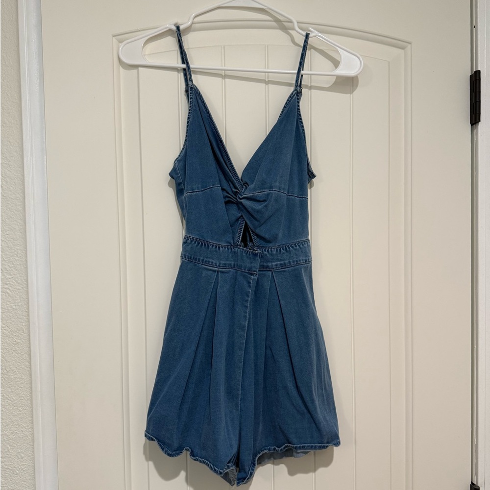 Denim Romper
